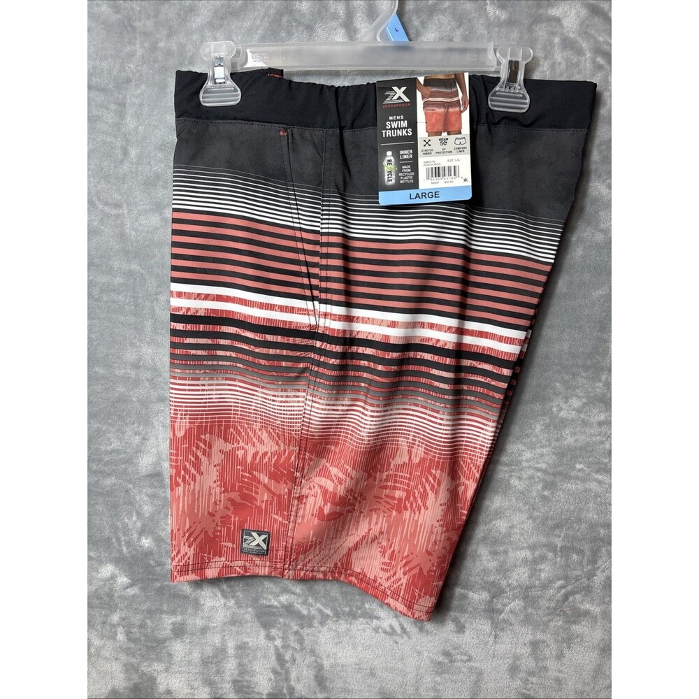 Zeroxposur Shorts Mens L Black /Coral UPF 50+ Sun Protection Quick Dry Swim